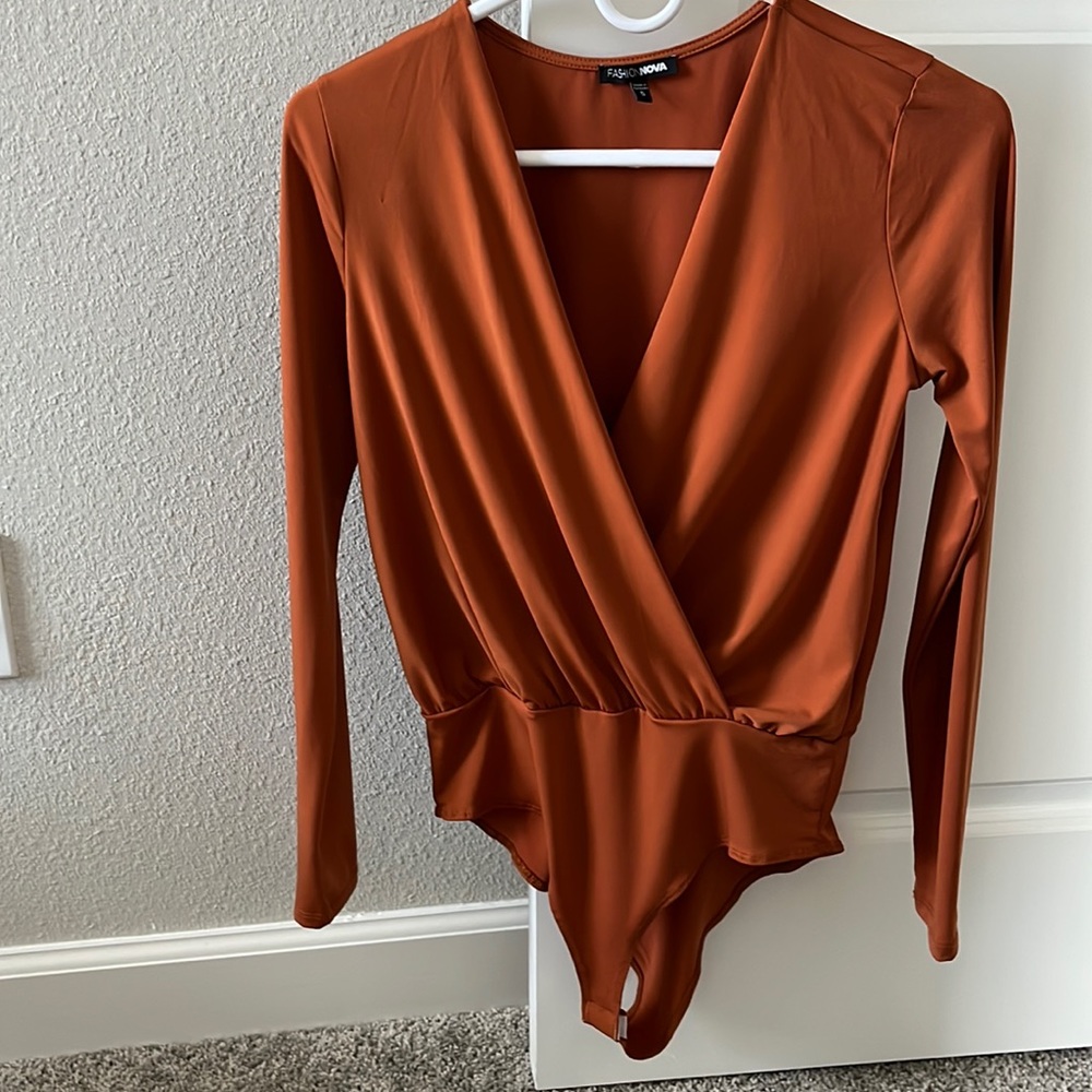 Stretch body top blouse, Long Sleeve